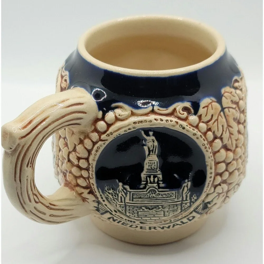 Vintage Gerz West German Castle Stein Small Mug Cup